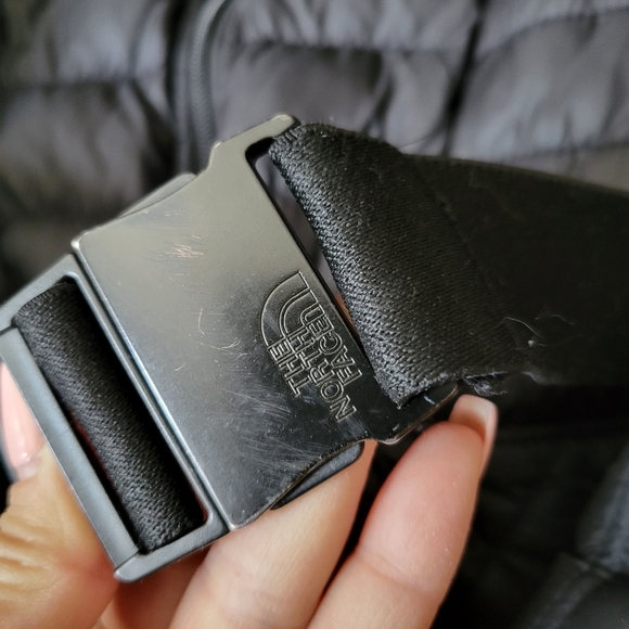 The Northface Black Goose Down Puffer Belted Winter Jacket - Picture 6 of 12